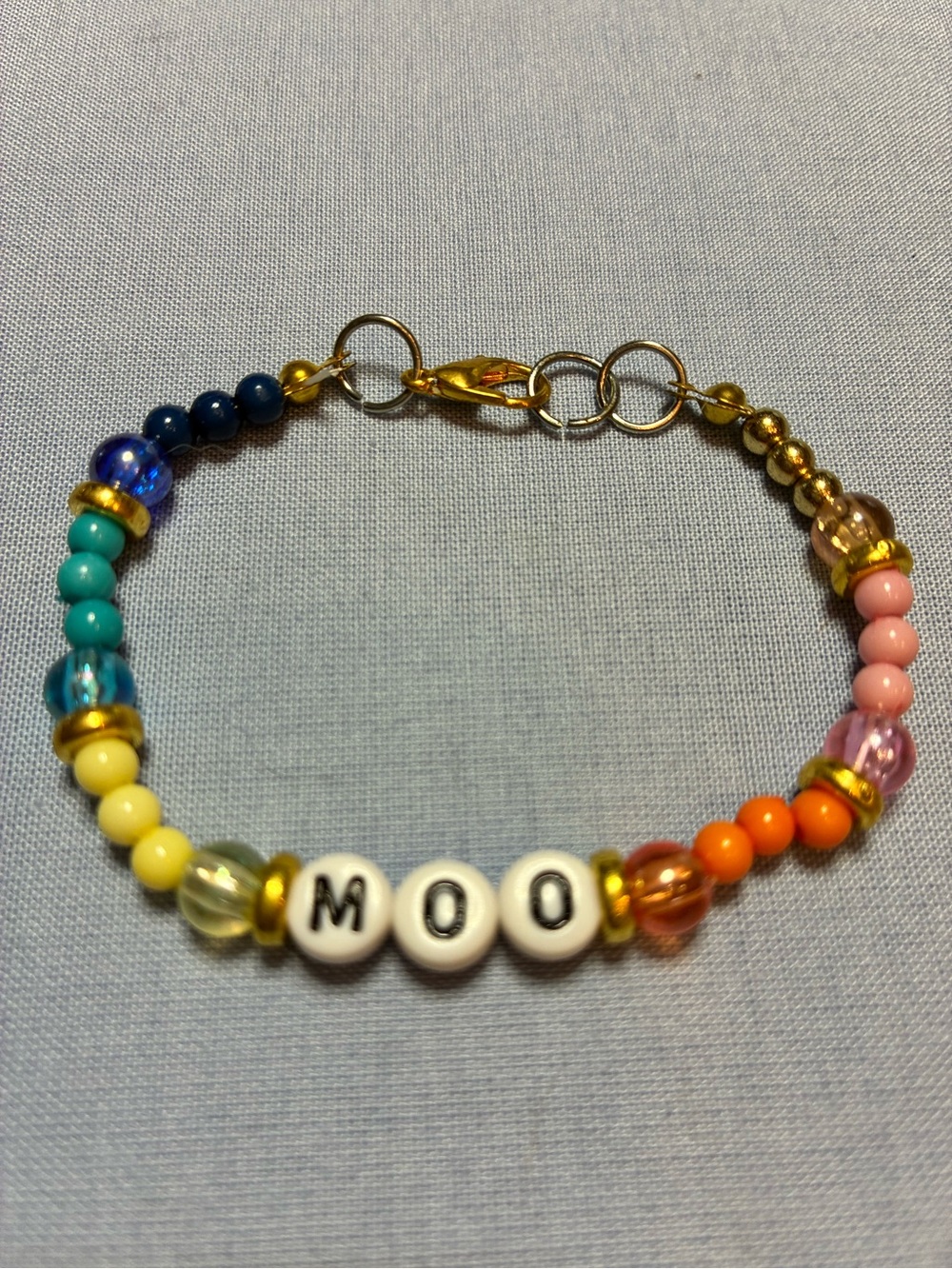 Personalized Kids Beaded Bracelet - Multicolor